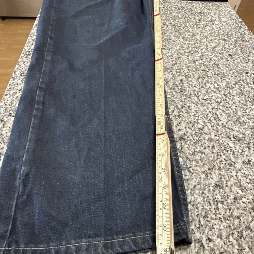 Wrangler Loose Wide Leg Straight 42x30 Dark‎ Wash mens